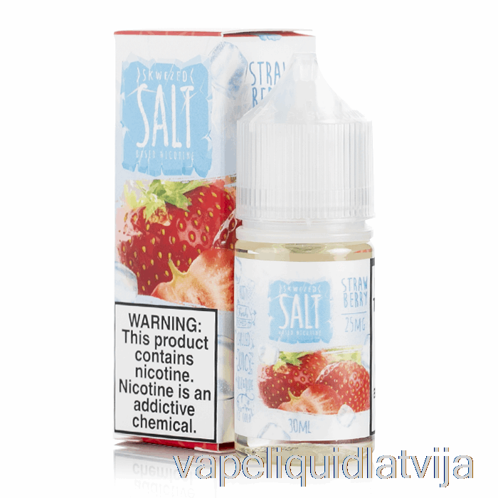 Ledus Zemeņu - Skwezed Sāls E-šķidrums - 30ml 50mg Vape šķidrums